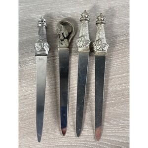 Vintage Lighthouse‎ Letter Opener Set Sheffield England Stainless Steel Nautical